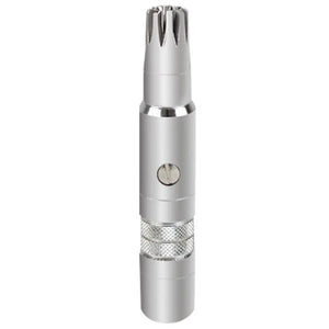 NNEOBA Smooth And Clean Stainless Steel Manual Nose Hair Trimmer for Men Silver