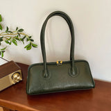 NNEOBA Baguette Shoulder Bag Large Pillow Style (Green)