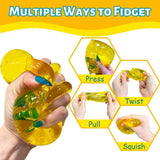 Honey Cheese Squishy Stress Ball Sparkling Slow-Rise TPR Sensory Fidget Toy