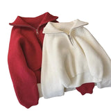 Women's Half-Zip Knit Sweater
