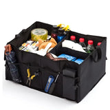 NNEOBA Large Capacity Collapsible Car Trunk Organizer Storage Box Black