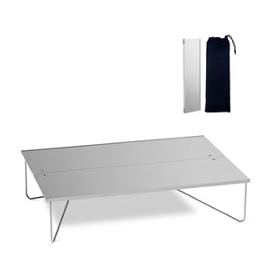 NNEOBA Ultralight Mini Folding Camping Table Silver