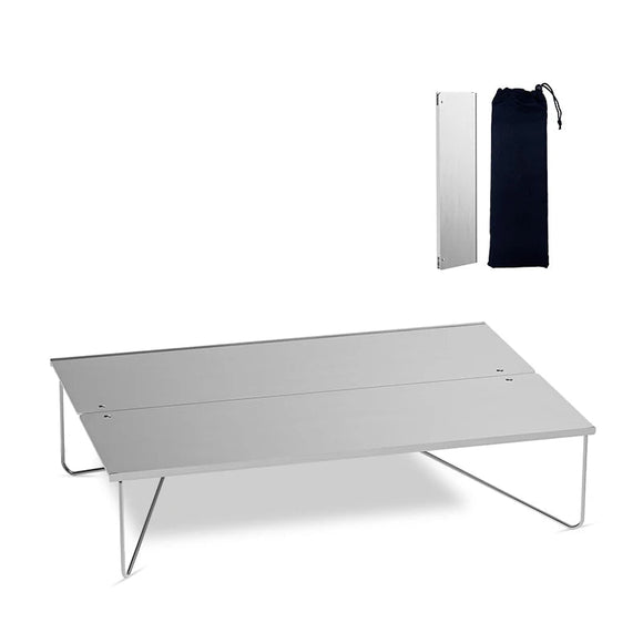 NNEOBA Ultralight Mini Folding Camping Table Silver