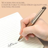 Premium Metal Ballpoint Pen with Wood Barrel and Case