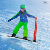 NNEOBA 3-Piece Fold-Up Snow Scooter Set for Outdoor Activities