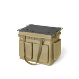 NNEOBA Multi-Functional Canvas Bag with Built-in Table Khaki