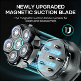 NNEOBA 6D Magnetic Electric Head Shaver