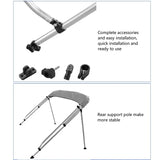 NNEOBA Bimini Top with 25mm Aluminum Tube and 600D Polyester Canvas