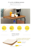 NNEOBA Nordic Modern Simplicity C-Shaped Coffee Table - Removable Metal