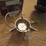 NNEOBA Windproof Camping Gas Stove with Piezo Ignition Grey