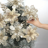 Champagne Gold Artificial Berry Flower Bouquet Silk Floral