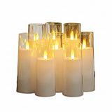 LED Flameless Tea Light Candles with Acrylic Cups