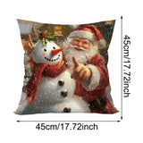 Christmas Throw Pillow Cover Set of 4 Decorative Pillowcases