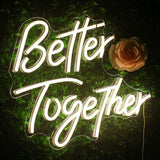 NNEOBA Better Together LED Neon Sign Light - Warm White (42x33.5cm)