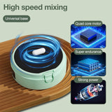 NNEOBA Rechargeable Automatic Magnetic Self-Stirring Mug LED Temp Display Green