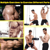 NNEOBA Fitness Pulley Cable Machine System Black