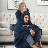 NNEOBA Oversized Fleece Hoodie Blanket for Winter Comfort