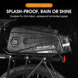 NNEOBA 8.6L Hard Shell Waterproof Bicycle Trunk Bag Black