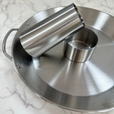 NNEOBA BBQ Chicken Holder Pan Silver