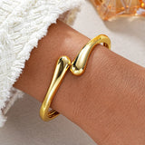 Women's Adjustable Metal Water Drop Bangle