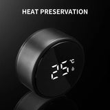 NNEOBA Smart Thermos Bottle–Temperature Display Leakproof Design 500ml Black