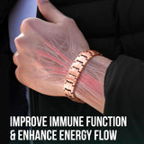 Premium Copper Magnetic Bracelet for Men – Titanium Steel Wristband