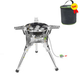 NNEOBA Camping Gas Stove 7400W High-Power Silver