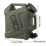 NNEOBA 12L Camping Water Container Portable Water Tank with Faucet Green