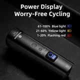 NNEOBA 1000LM Smart Bike Headlight Vibration Light Sensing Black