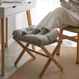 NNEOBA Versatile Velvet Footstool: Stylish, Easy-to-Clean, Space-Saving Design