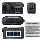 NNEOBA Portable Radio Bluetooth Speaker Black