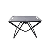 NNEOBA Foldable Hollowed Surface Camping Table Black