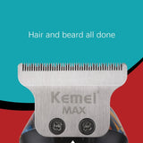 NNEOBA Hair Trimmer for Men 0mm T-Blade Electric Clipper Beard Razor Black