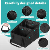 NNEOBA High-Capacity Car Trunk Storage Organizer Box Black