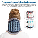 NNEOBA Inflatable Cervical Neck Brace Spine Traction Support White
