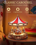 3D Wooden Carousel Music Box Kit