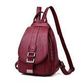 NNEOBA Vintage Leather-Style Travel Backpack
