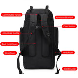 NNEOBA Tactical Hiking Backpack Molle Rucksack Black