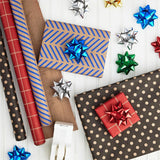 50pcs Mini Star Gift Bows 5 Color Self-Adhesive Bows