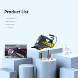 NNEOBA Corded Portable Car Air Pump 12V 150PSI Electric Tire Inflator with LED Yellow