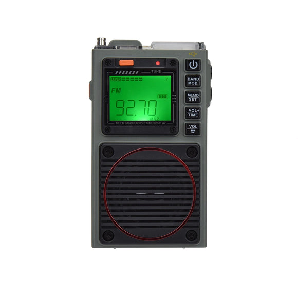 NNEOBA Digital Portable Stereo Speaker Radio Grey