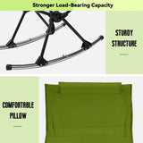 NNEOBA Foldable Camping Rocking Chair Green