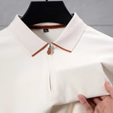 Men's Zip-Up Polo Shirt