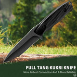 NNEOBA Hunting Tactical Fixed Blade Knife Black