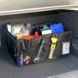 NNEOBA Large-Capacity Collapsible Car Trunk Storage Box Universal Cargo Organizer Black