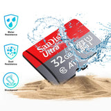 32GB SanDisk MicroSDHC Memory Card A1 Class 10 UHS-I U1