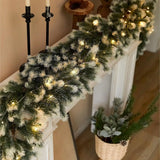 NNEOBA Pre-Lit Christmas Garland with Lights