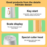 NNEOBA 500ML Portable Electric Blender 40W USB Rechargeable Cordless White