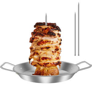 NNEOBA Vertical Meat Skewer Rack Silver