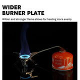NNEOBA Camping Gas Stove 2800W Dual-Channel Silver